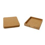 TEREVI - eco-neutral set of 4 Cork Coasters with Cork Stand - Image 3