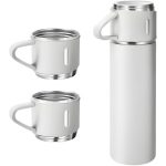SAFFLE - Giftology Family Set of Vacuum Flask & Two Cups - White - Image 6