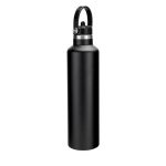 CERVO - Hans Larsen Vacuum Stainless Steel Bottle with Sports Lid - 1L - Black - Image 2