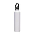 CERVO - Hans Larsen Vacuum Stainless Steel Bottle with Sports Lid - 1L - White - Image 2