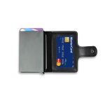 REINE - Set of RFID Card Holder, Key Chain and Pen - Black - Image 5