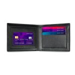 BIBURY - Set of Men's Wallet, Key Chain and Pen - Black - Image 5