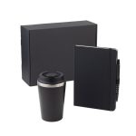 KOKSI - Giftology Set of Double Walled Tumbler, A5 Notebook and Pen - Black - Image 2