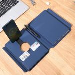 ONEX - CHANGE ZERO Recycled 10000mAh 15W MagSafe Wireless A5 Organizer 32GB - Navy Blue - Image 7
