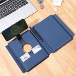 ONEX - CHANGE ZERO Recycled 10000mAh 15W MagSafe Wireless A5 Organizer 32GB - Navy Blue - Image 8