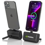 CAPSULE - @memorii® 4500mAh Mini Powerbank with Inbuilt Cable and Phone Stand - Image 3