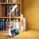 ALMERE - Giftology 3-in-1 Desk Lamp with 15W Wireless Charger & Pen Holder - White - Image 6