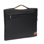 SALCEA - Santhome® 15" Laptop Sleeve - Black/Tan - Image 2