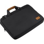 SLOTEN - Santhome® 15" Laptop Bag - Black/Tan - Image 7