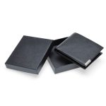 NIORT - Men's Billfold PU wallet with flip pocket - Black / Grey - Image 6