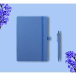 ABULA - eco-neutral® A5 Hard Cover Notebook & Pen Set - Lavender Paper - Image 13