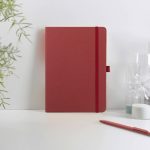 ABULA - eco-neutral® A5 Hard Cover Notebook & Pen Set - Cherry Paper - Image 10