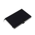 JURSI - Giftology A5 PU Notebook with Pen Loop - Black - Image 2