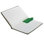 ORSHA - SANTHOME A5 rPET & FSC Certified Notebook - Black (Anti-Microbial) - Image 4