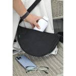 MOURA - GRS Recycled Half Moon Sling Bag - Black - Image 5