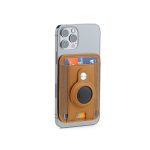 MARZ - Santhome® Magnetic Phone Cardholder with Santhome Tag Pocket - Tan - Image 2