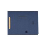BLACE - CHANGE ZERO Recycled PU 15W Wireless Mousepad & Desk Organizer - Navy Blue - Image 2