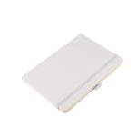 JURSI - Giftology A5 PU Notebook with Pen Loop - White - Image 3