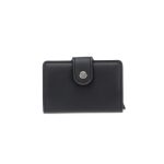 FLORINA - RFID PU Slim Cardholder Wallet - Black - Image 4