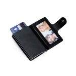 FLORINA - RFID PU Slim Cardholder Wallet - Black - Image 8