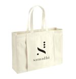HURUP - Gym/Yoga 310GSM Cotton Tote Bag - White - Image 2