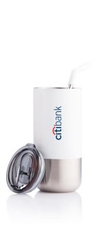 BORCULO - CHANGE Collection Insulated Tumbler with Reusable Straw - White - Image 6