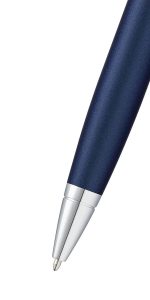 Cross Calais™ Matte Metallic Blue with Polished Chrome Appointments Ballpoint Pen - Image 4