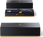 Cross Calais™ Matte Metallic Blue with Polished Chrome Appointments Ballpoint Pen - Image 6