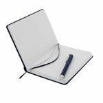 TOMAR - SANTHOME Set Of PU Thermo Notebook And Pen - Blue - Image 4