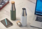 R-BREDA - CHANGE Collection Recycled Insulated Water Bottle - Green - Image 6