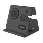 PLANA - CHANGE ZERO Recycled 3-in-1 Wireless Charger Station - Black - Image 2