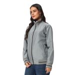 VARSITY - SANTHOME Women's Lightweight Reversible Bomber Jacket - Image 8