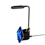 ALMERE - Giftology 3-in-1 Desk Lamp with 15W Wireless Charger & Pen Holder - Black - Image 2