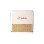 VOLGA - eco-neutral Recycled Cotton/Cork Drawstring Bag - Image 4