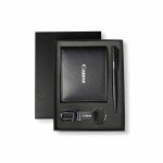 BIBURY - Set of Men's Wallet, Key Chain and Pen - Black - Image 7