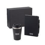 KOKSI - Giftology Set of Double Walled Tumbler, A5 Notebook and Pen - Black - Image 10
