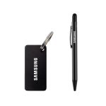 ANGLA - Gift Set of RCS Recycled Aluminium Pen and Keychain - Black - Image 6