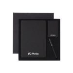 TESSIN - CHANGE ZERO Sustainable Gift Set with Refillable Notebook, Pen & Cardholder - Black - Image 10