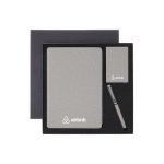 TESSIN - CHANGE ZERO Sustainable Gift Set with Refillable Notebook, Pen & Cardholder - Grey - Image 11
