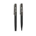 KIRAZ - Santhome® Gift Set of 2 Luxury Pens - Black / Chrome - Image 4