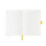 JURSI - Giftology A5 PU Notebook with Pen Loop - Yellow - Image 3