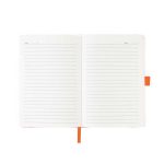 JURSI - Giftology A5 PU Notebook with Pen Loop - Orange - Image 4