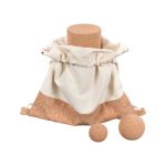 VOLGA - eco-neutral Recycled Cotton/Cork Drawstring Bag - Image 3