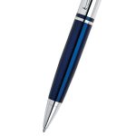 Cross Calais™ Chrome/Blue Lacquer with Polished Chrome Appointments Ballpoint Pen - Image 4