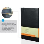 RULBUK - SANTHOME Softcover Ruled A5 Notebook Black - Image 4