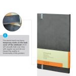 RULBUK - SANTHOME Softcover Ruled A5 Notebook Grey - Image 4