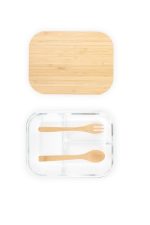 CORNETO - Hans Larsen Glass Lunch Box with Bamboo Cutlery - Image 7