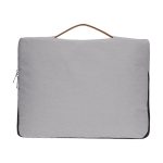 SALCEA - Santhome® 15" Laptop Sleeve - Grey/Tan - Image 4