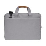 SLOTEN - Santhome® 15" Laptop Bag - Grey/Tan - Image 3