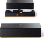 Cross Calais™ Chrome/Blue Lacquer with Polished Chrome Appointments Ballpoint Pen - Image 7